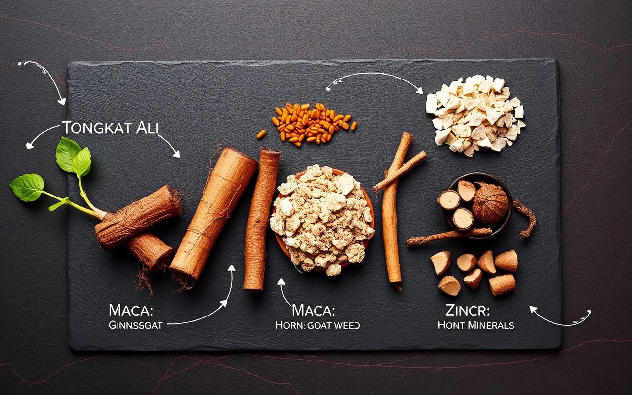 Natural herbal ingredients used in AlphaSteel Male Enhancement